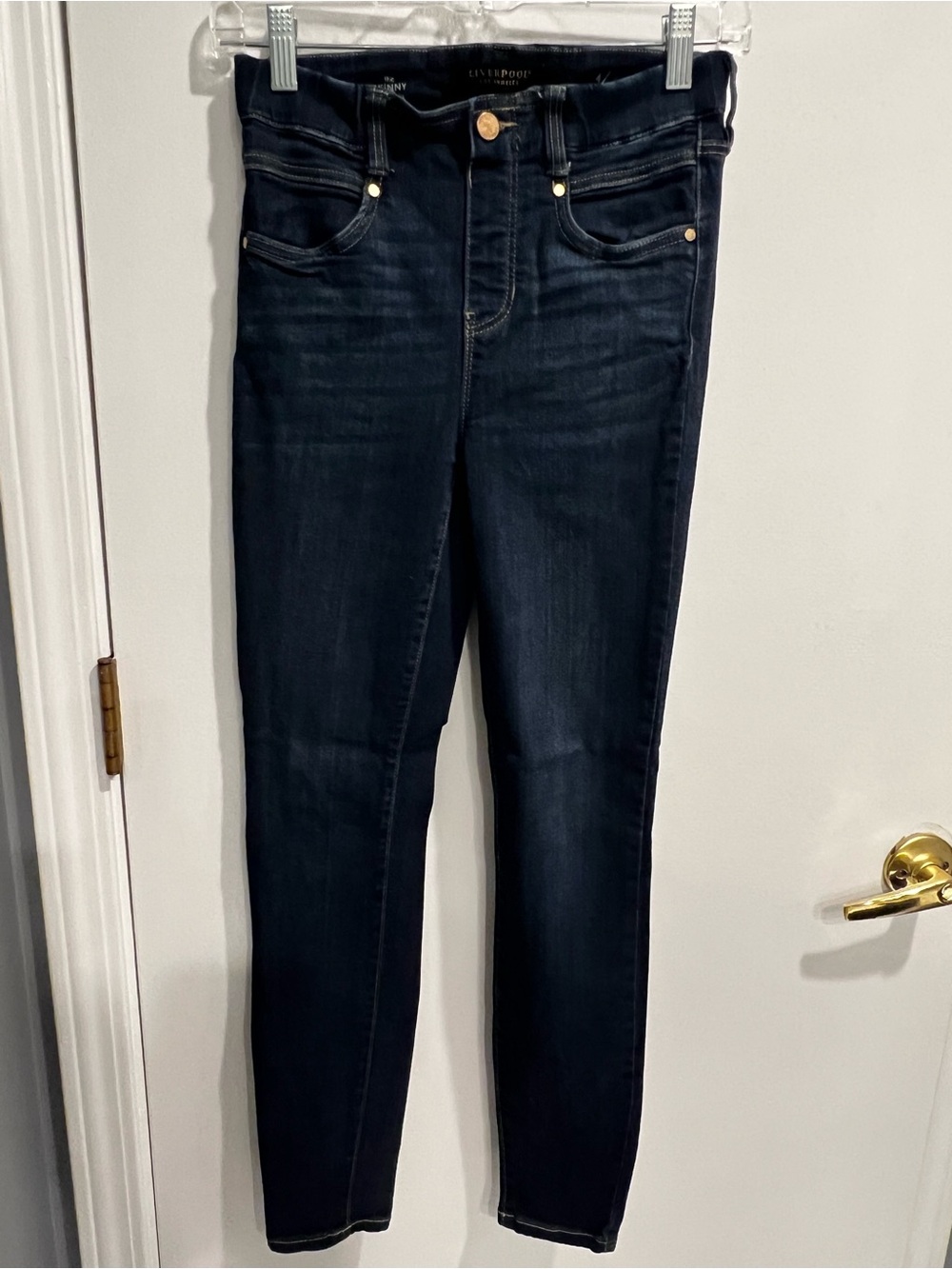 Liverpool Jeans Company Dark Indigo High-Rise The Skinny Jeggings - Size 4/27